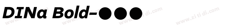 DINa Bold字体转换